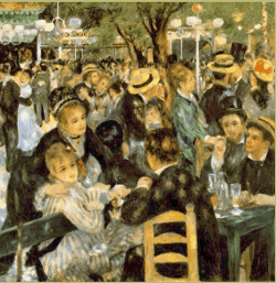 Tableau "Le Moulin de la Galette" de Renoir 